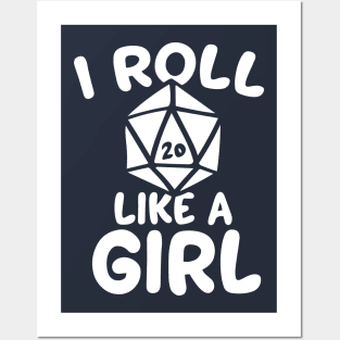 I roll like a girl Posters and Art